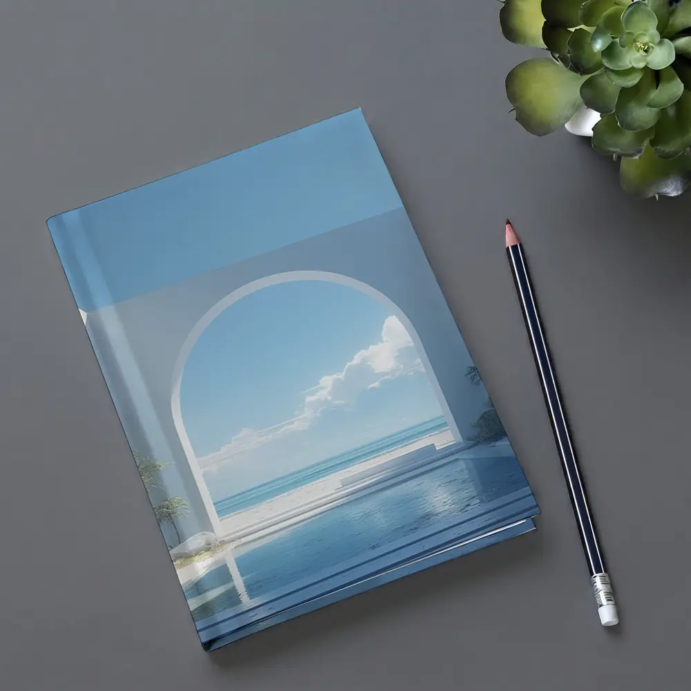 White Arch Pool Overlooking Blue Ocean – Notebooks