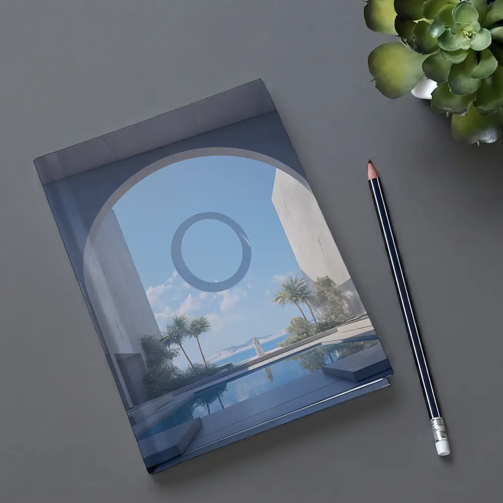 Minimalist Concrete Arch Pool Ocean View – Notebooks