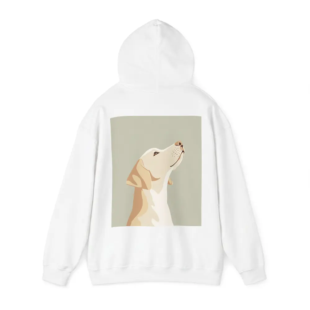 Yellow Labrador Retriever Looking Up Sage Background – Hoodies