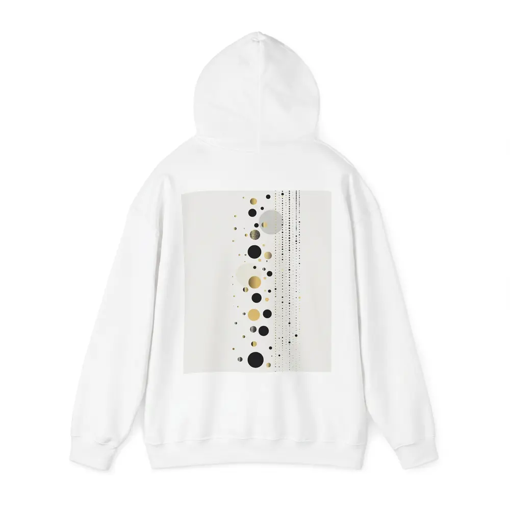 Black Gold Circles Abstract Geometric Beige Art – Hoodies