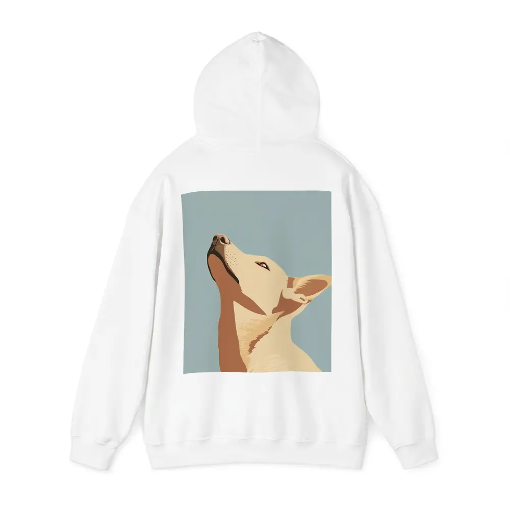 Bull Terrier Dog Portrait Blue Background – Hoodies