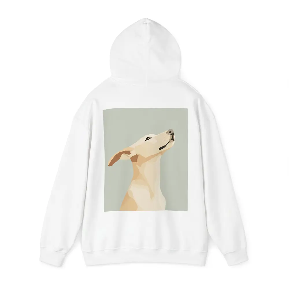 Labrador Dog Looking Up Minimal Art – Hoodies
