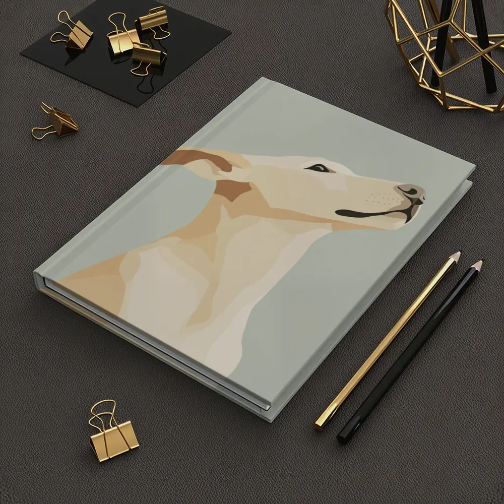 Labrador Dog Looking Up Minimal Art – Notebooks
