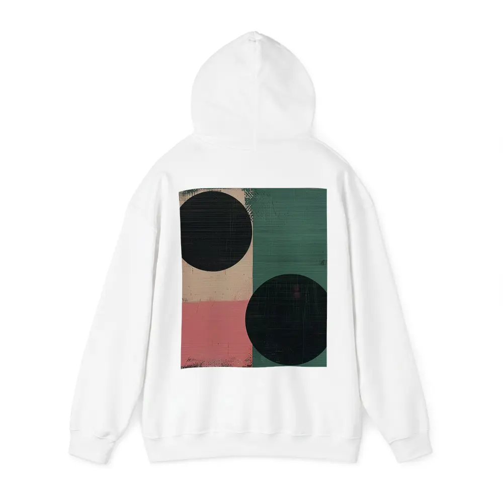 Abstract Geometric Circles Green Pink Beige – Hoodies