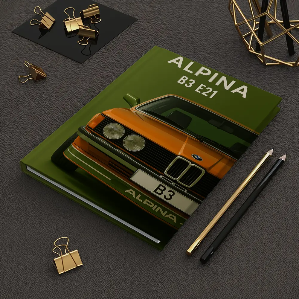 Alpina B3 E21 Classic BMW Green Background – Notebooks