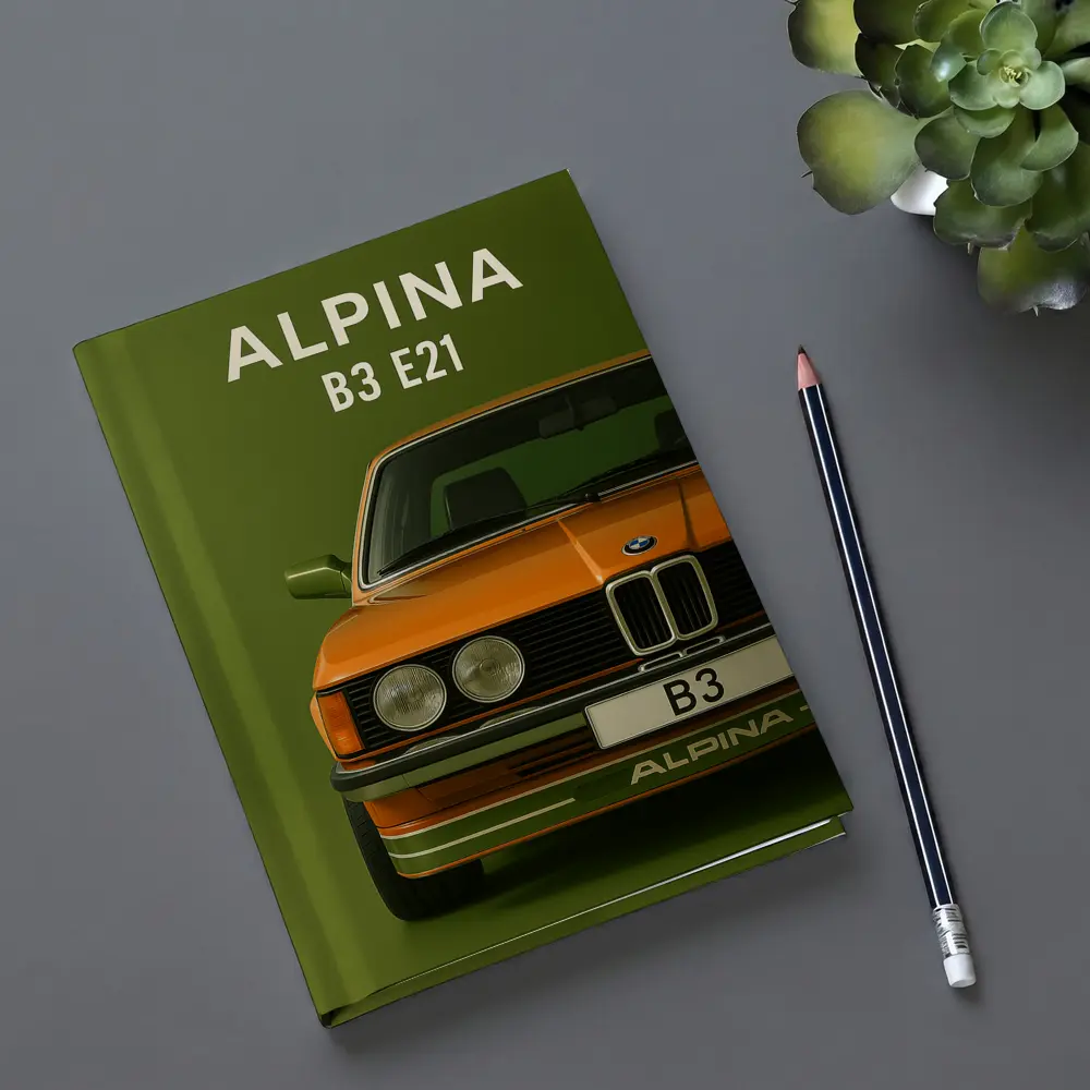 Alpina B3 E21 Classic BMW Green Background – Notebooks