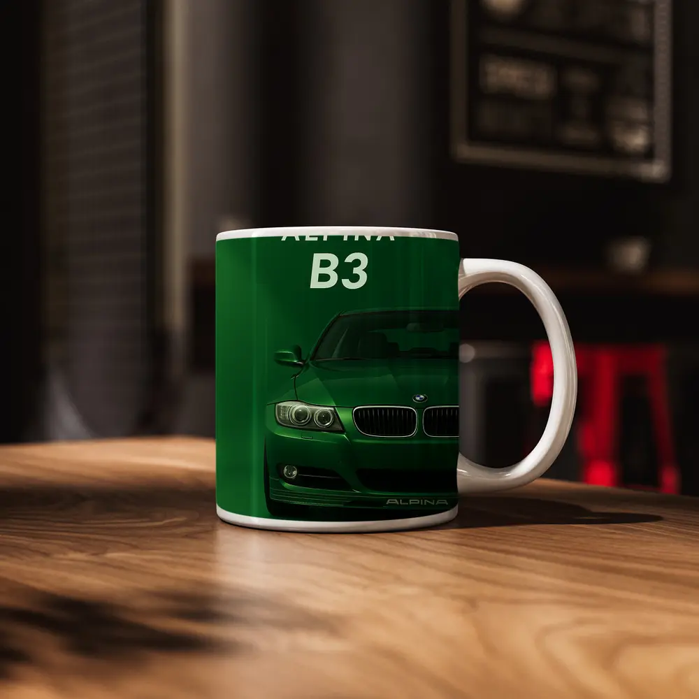 Alpina B3 Green BMW Art Print – Mugs