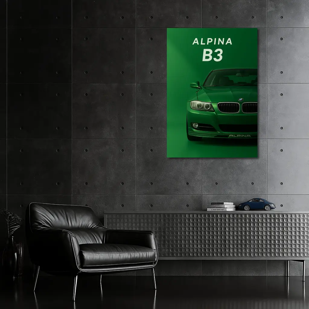 Alpina B3 Green BMW Art Print – Wall Art
