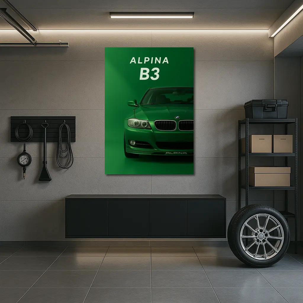 Alpina B3 Green BMW Art Print – Wall Art