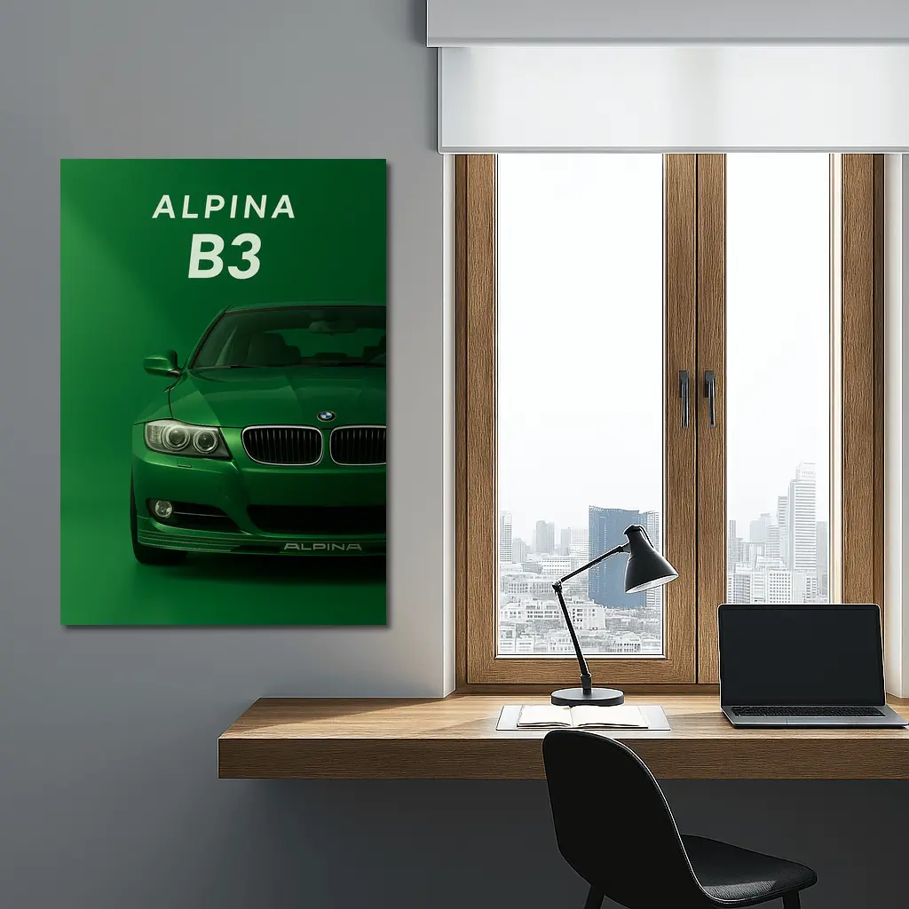 Alpina B3 Green BMW Art Print – Wall Art