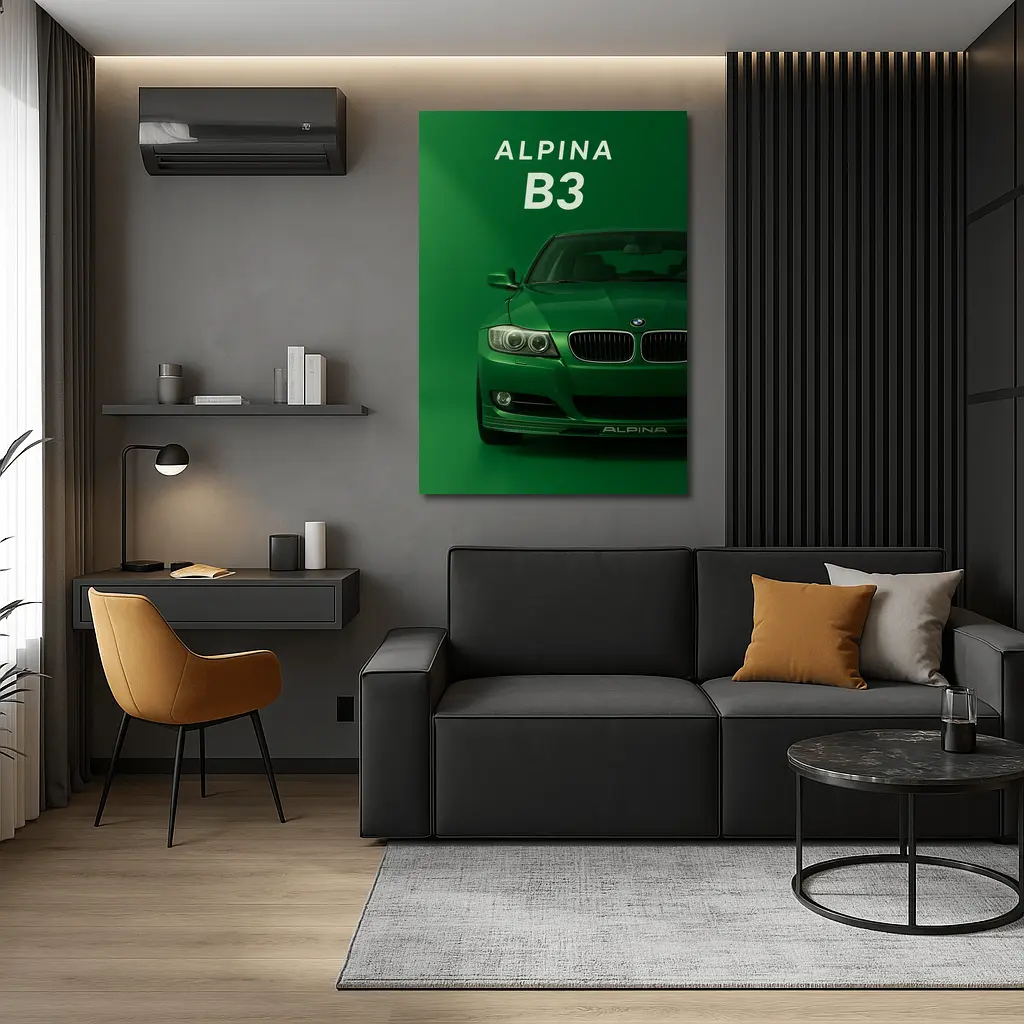Alpina B3 Green BMW Art Print – Wall Art