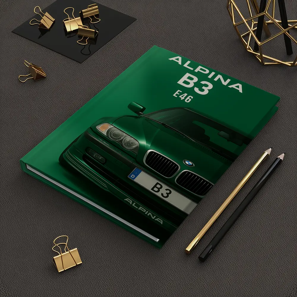 Alpina B3 E46 Green Minimal Art – Notebooks