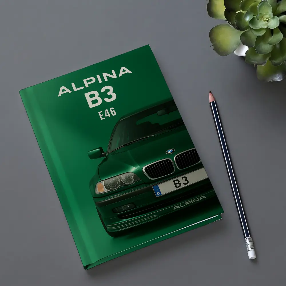 Alpina B3 E46 Green Minimal Art – Notebooks