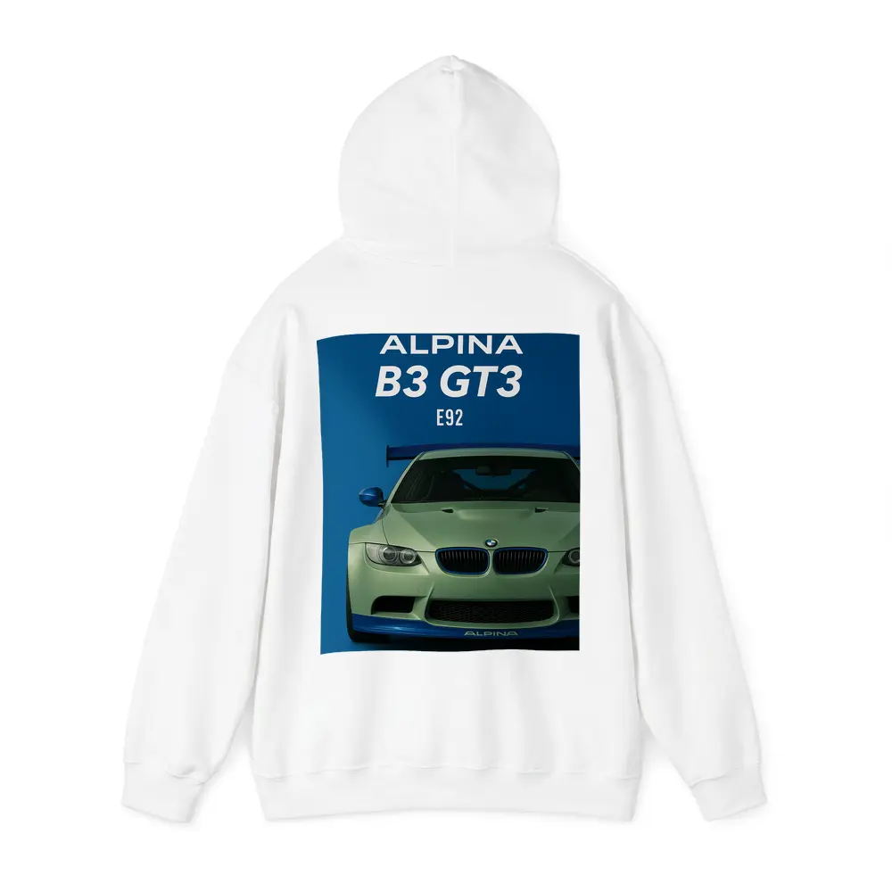 Alpina B3 GT3 E92 Blue Background – Hoodies