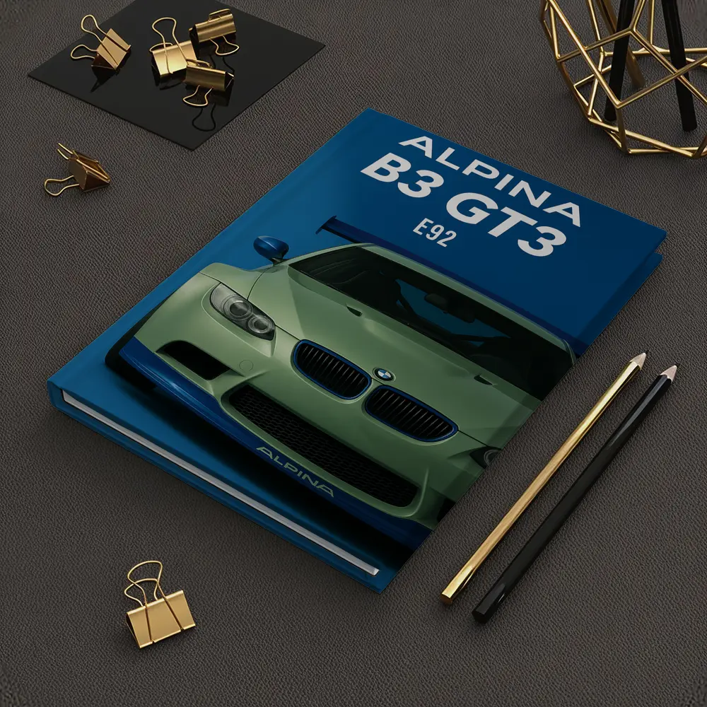 Alpina B3 GT3 E92 Blue Background – Notebooks