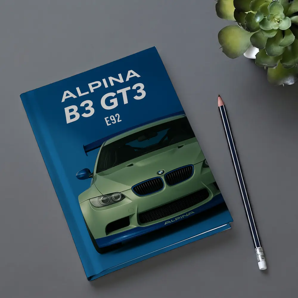 Alpina B3 GT3 E92 Blue Background – Notebooks