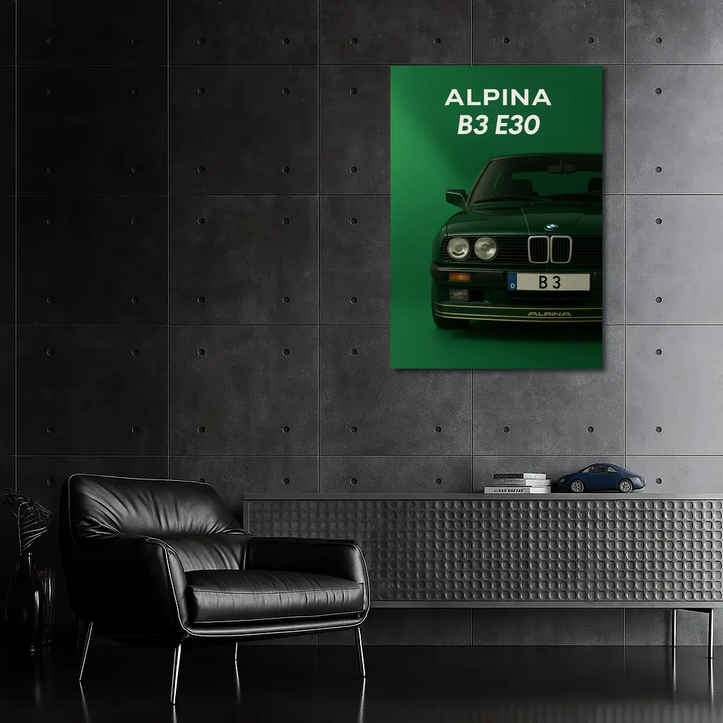 Alpina B3 E30 Classic Green Wall Art – Wall Art