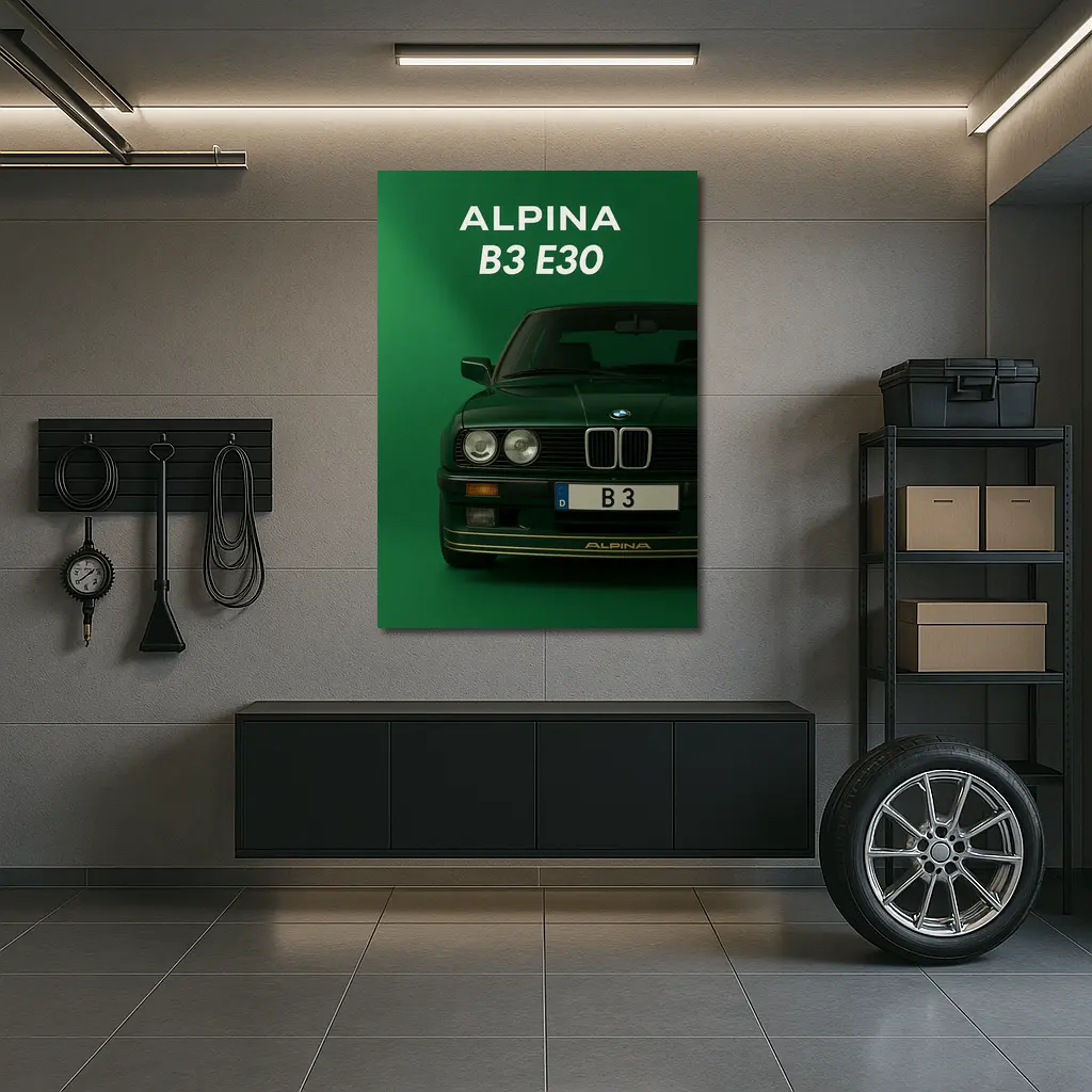 Alpina B3 E30 Classic Green Wall Art – Wall Art