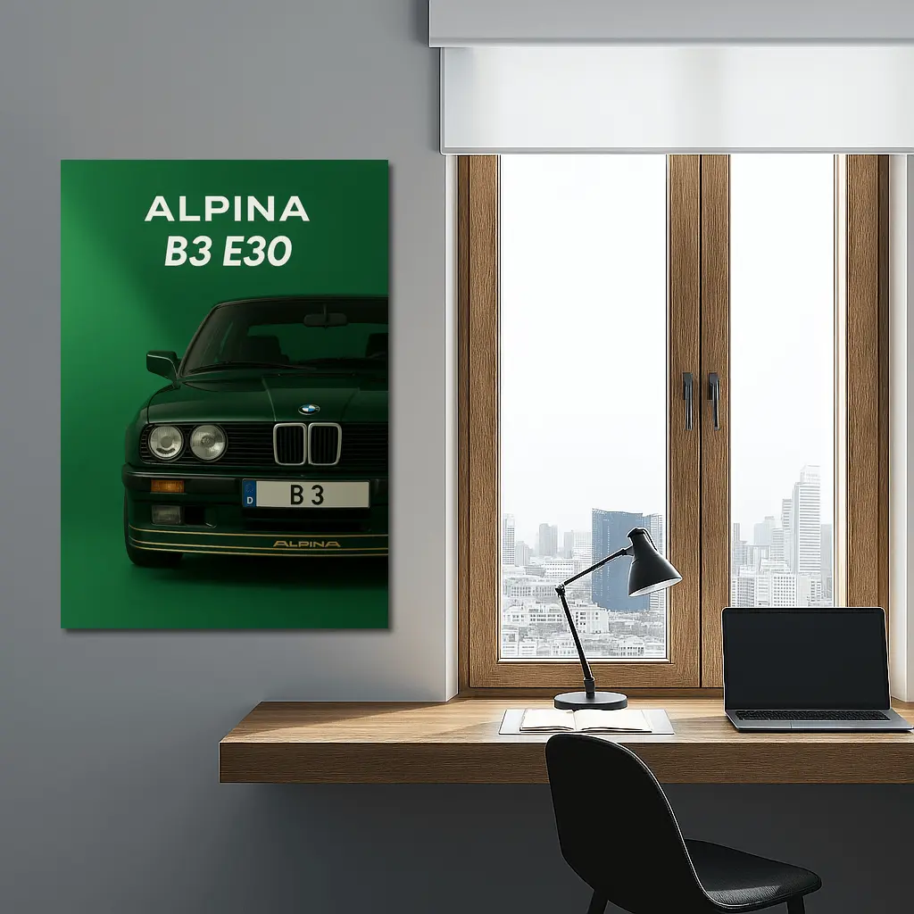 Alpina B3 E30 Classic Green Wall Art – Wall Art