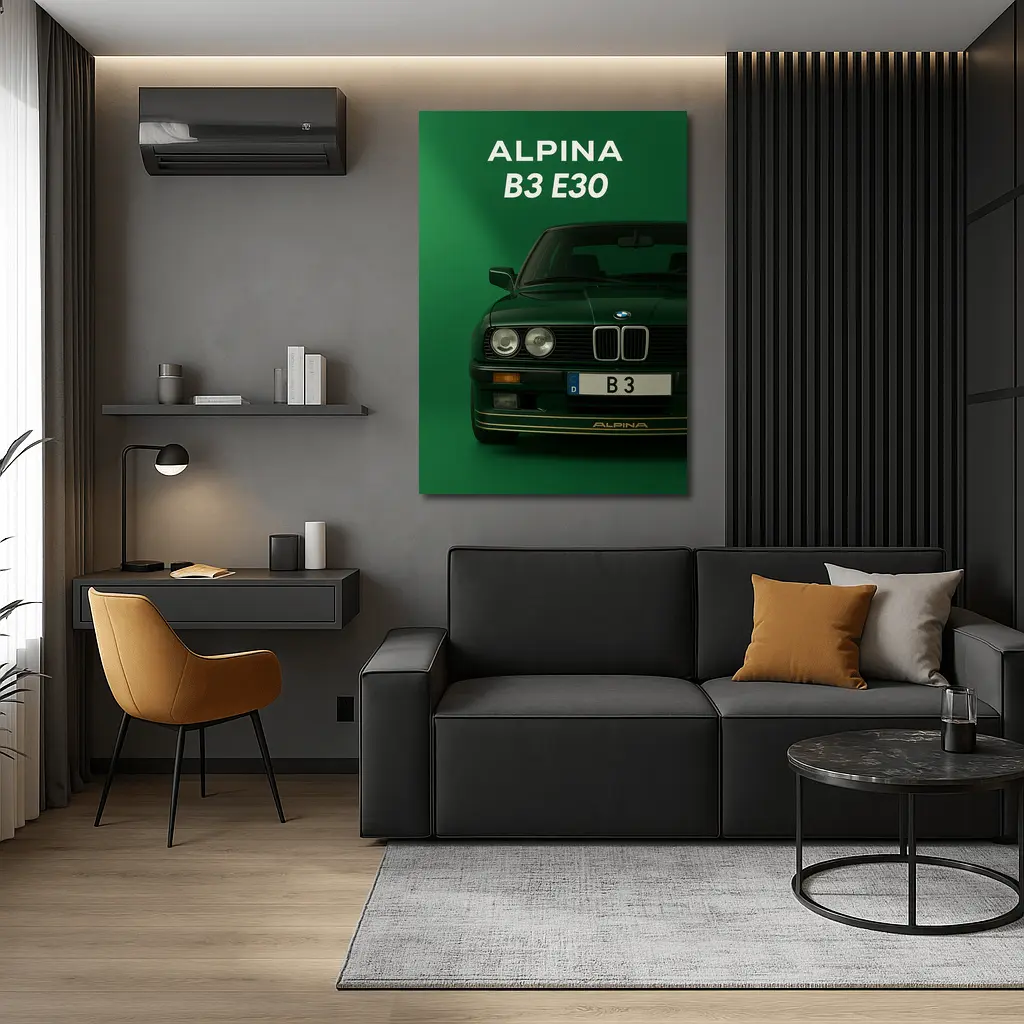 Alpina B3 E30 Classic Green Wall Art – Wall Art
