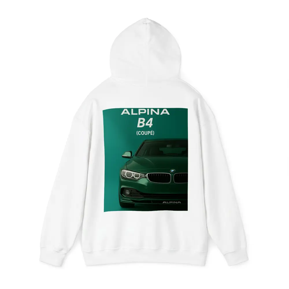 Alpina B4 Coupe Green Minimal Art – Hoodies