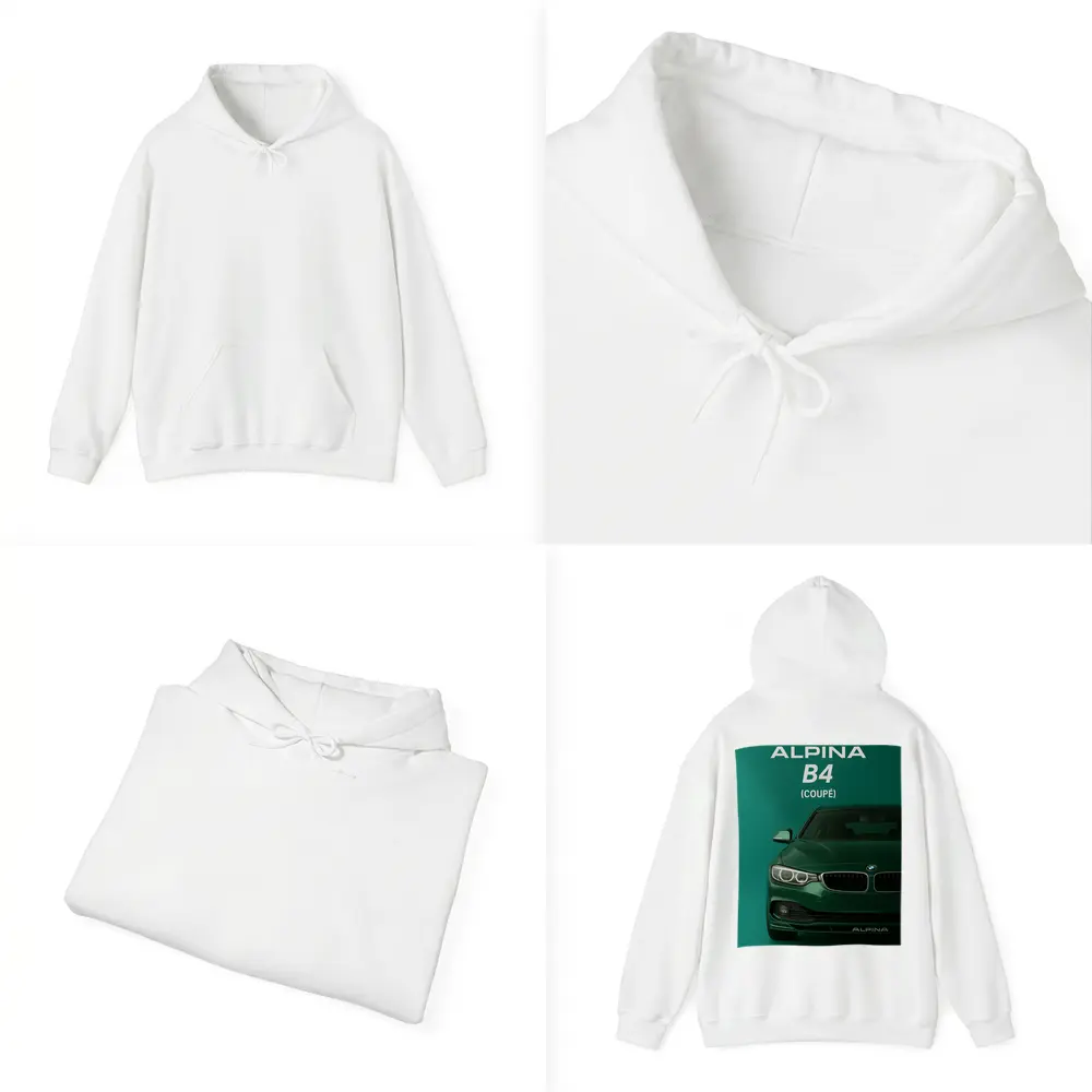 Alpina B4 Coupe Green Minimal Art – Hoodies
