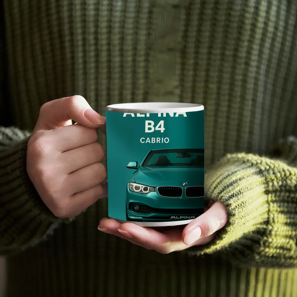 BMW Alpina B4 Cabrio Teal Green – Mugs