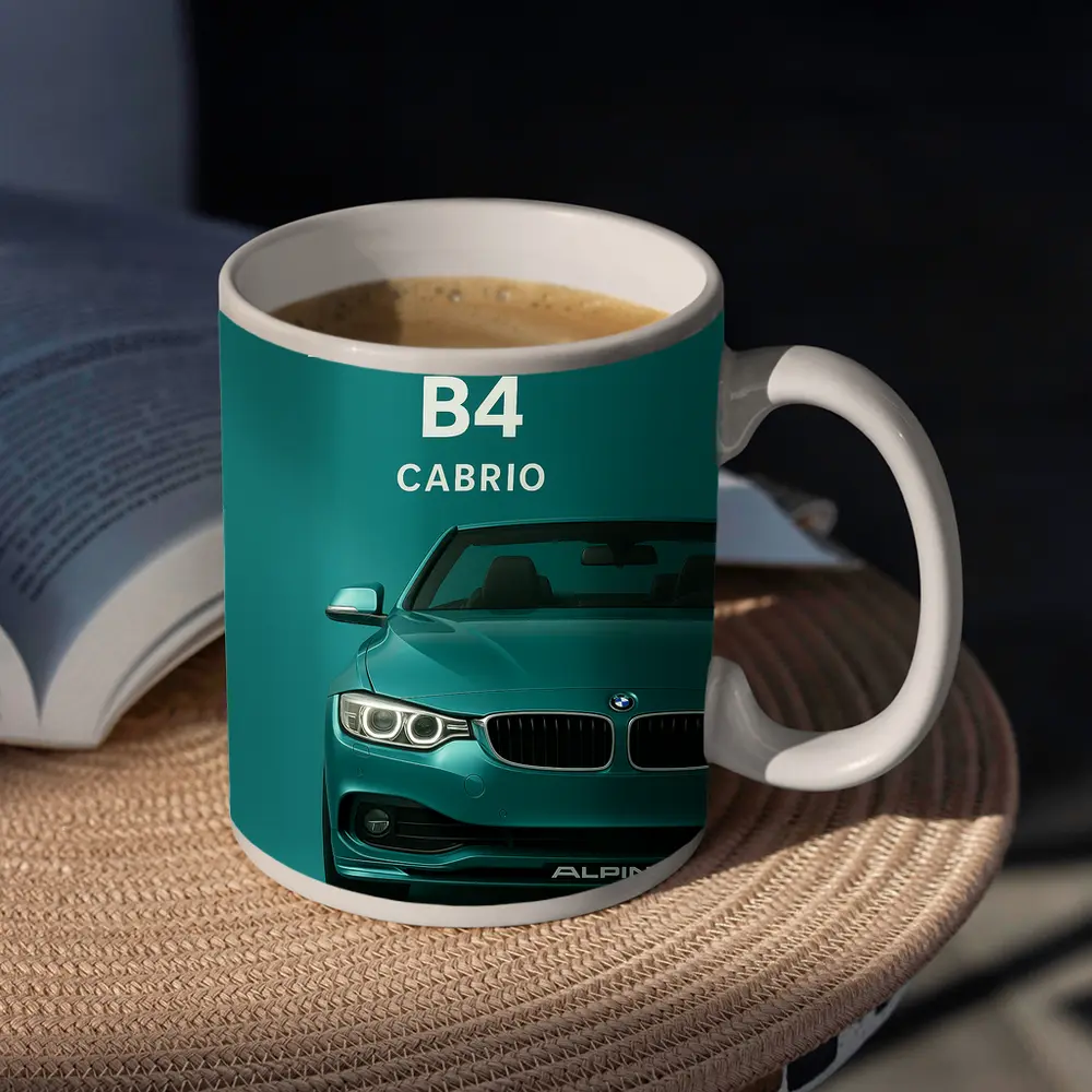 BMW Alpina B4 Cabrio Teal Green – Mugs