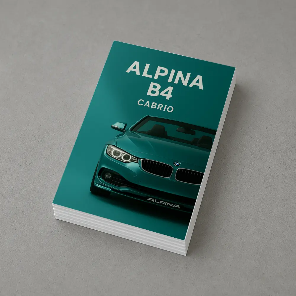 BMW Alpina B4 Cabrio Teal Green – Postcards