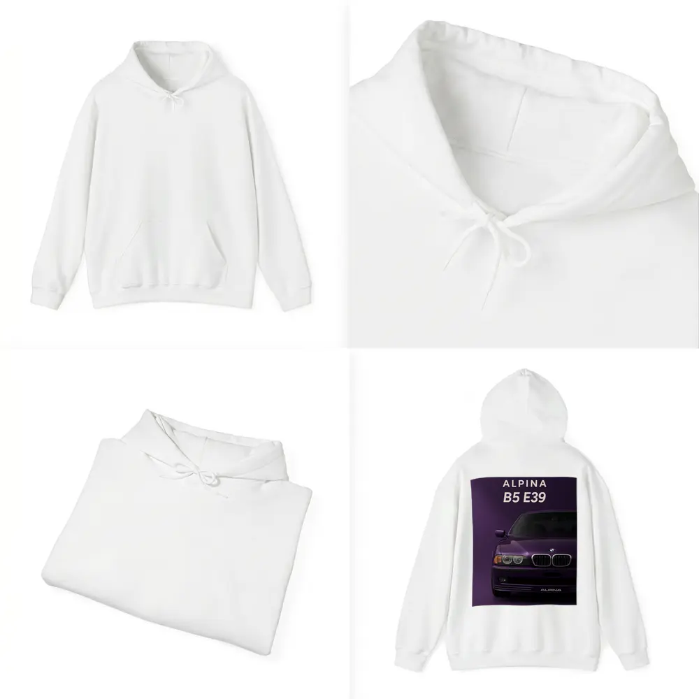 Alpina B5 E39 Purple Minimal Art – Hoodies
