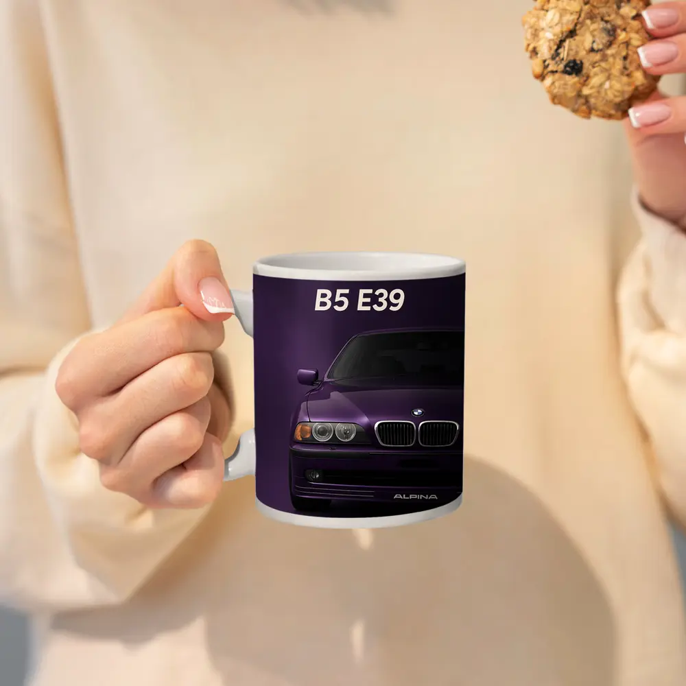 Alpina B5 E39 Purple Minimal Art – Mugs
