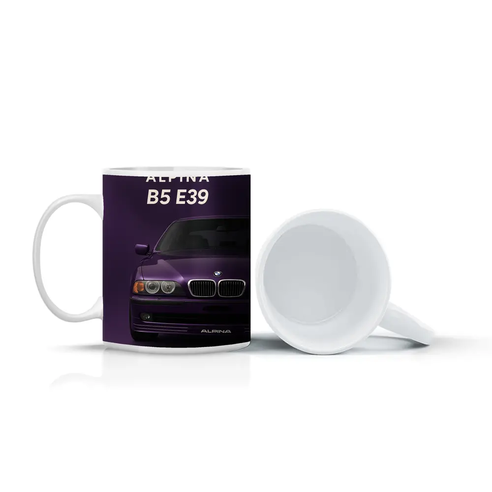 Alpina B5 E39 Purple Minimal Art – Mugs