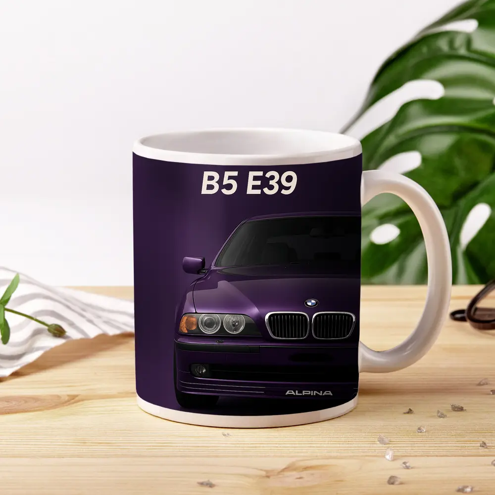 Alpina B5 E39 Purple Minimal Art – Mugs