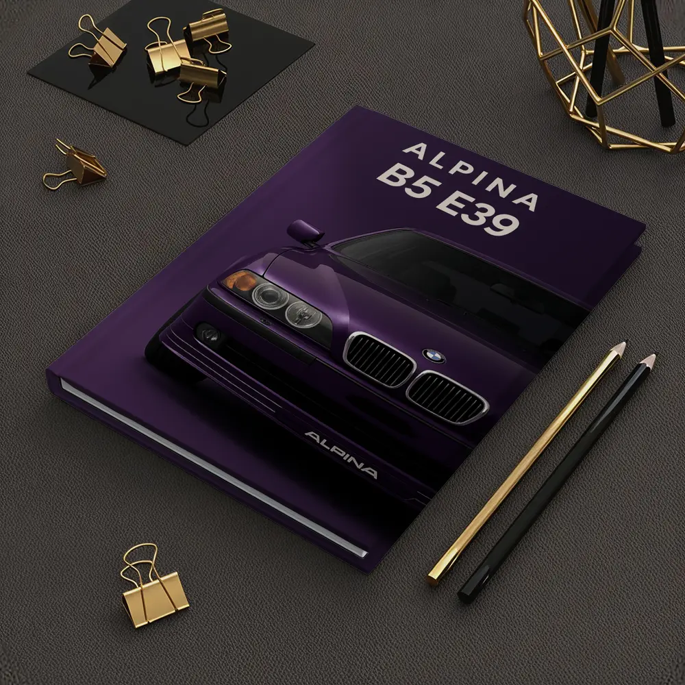 Alpina B5 E39 Purple Minimal Art – Notebooks