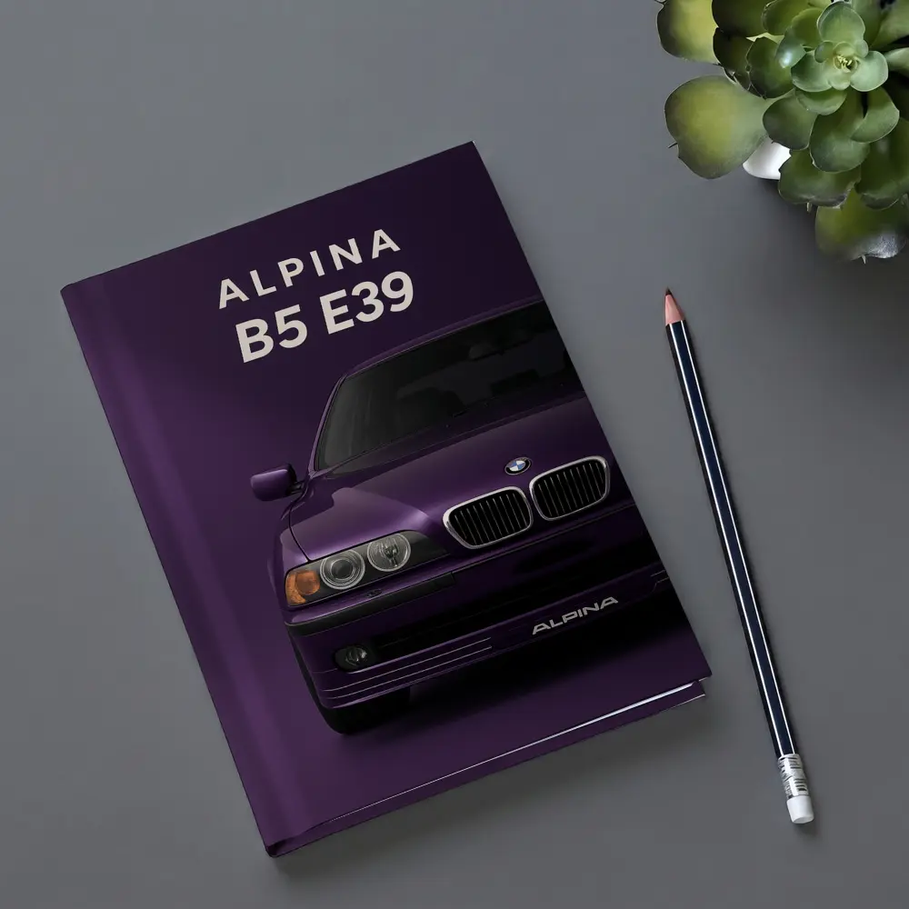 Alpina B5 E39 Purple Minimal Art – Notebooks