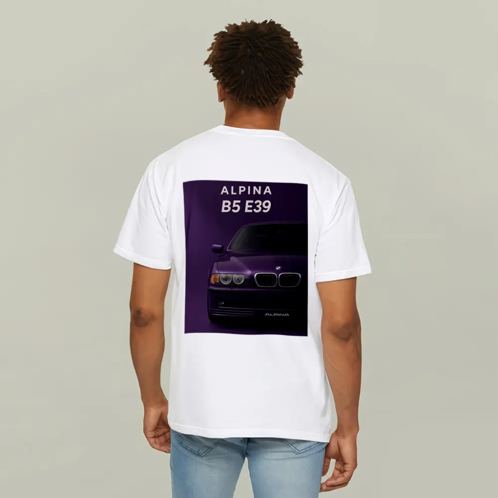 Alpina B5 E39 Purple Minimal Art – T-Shirts