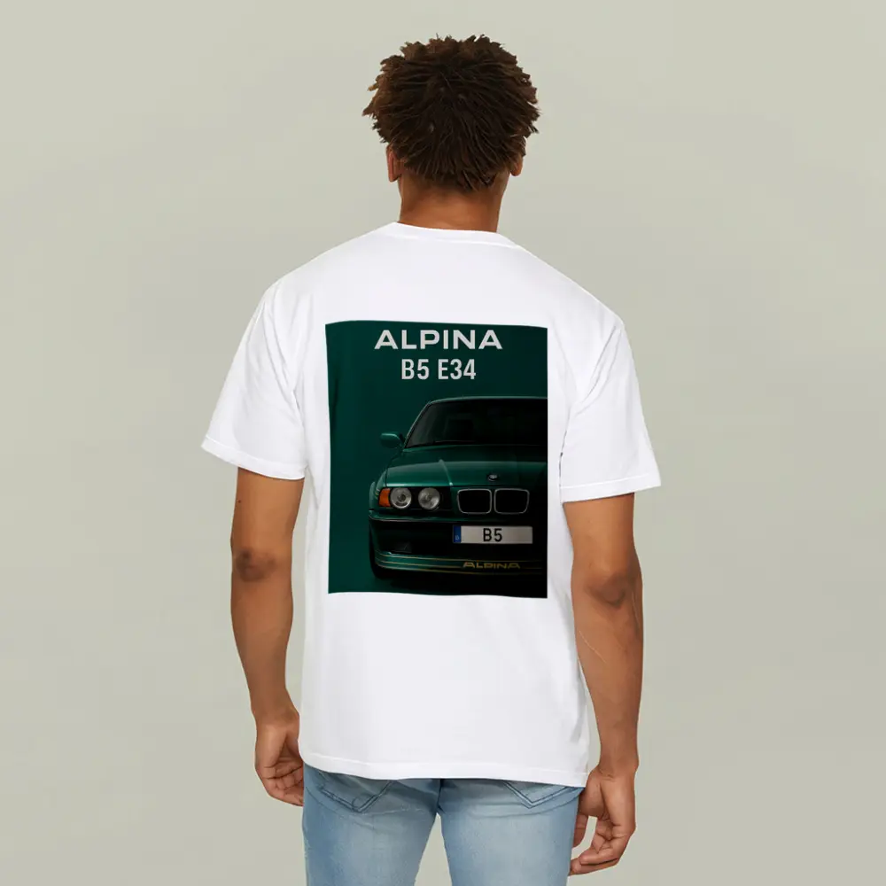 Alpina B5 E34 Green Front View Art – T-Shirts