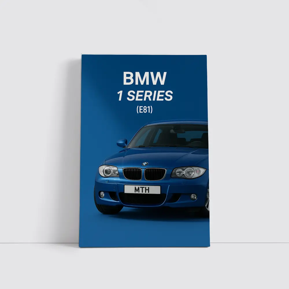 BMW 1 Series E81 Blue Studio – Wall Art
