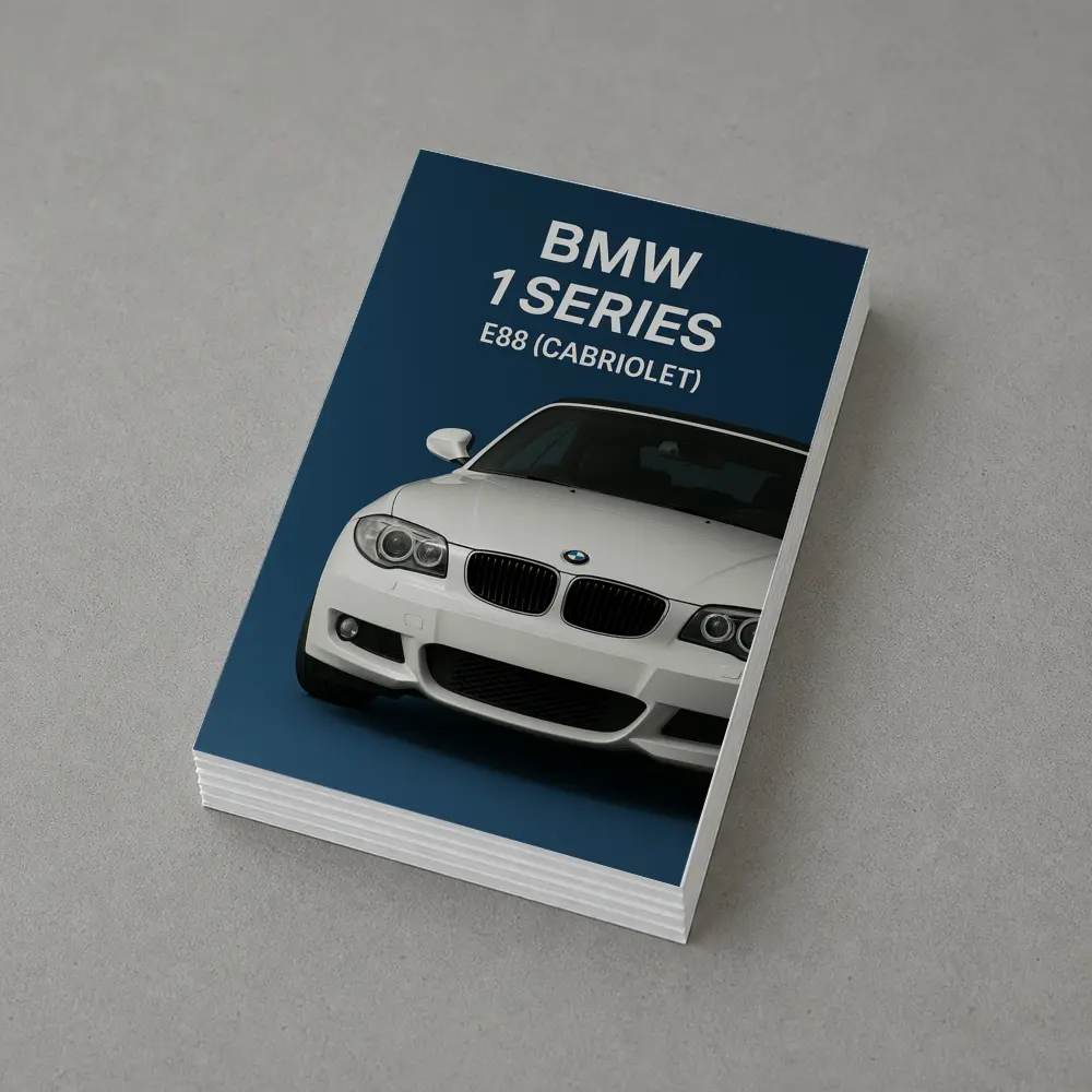 BMW One Series E88 Cabriolet Blue Background – Postcards