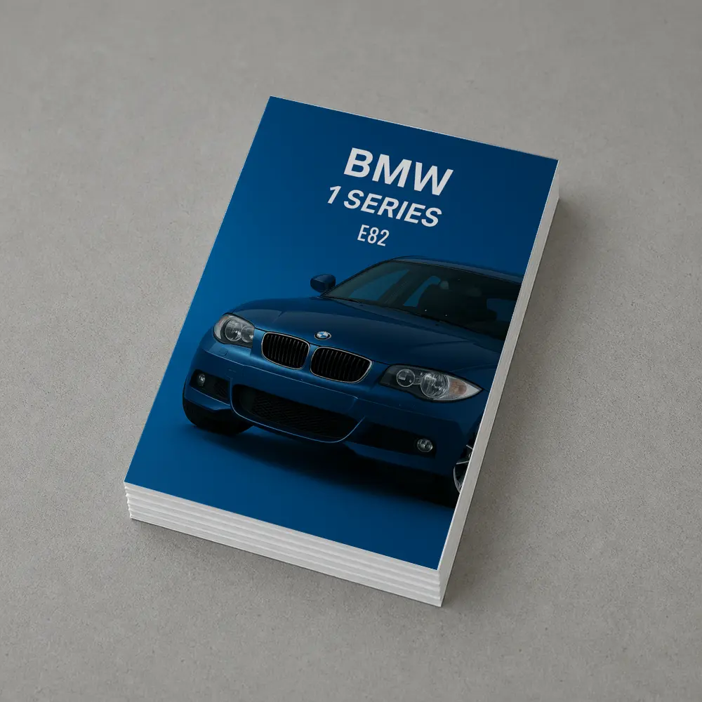 BMW 1 Series E82 Blue Studio – Postcards