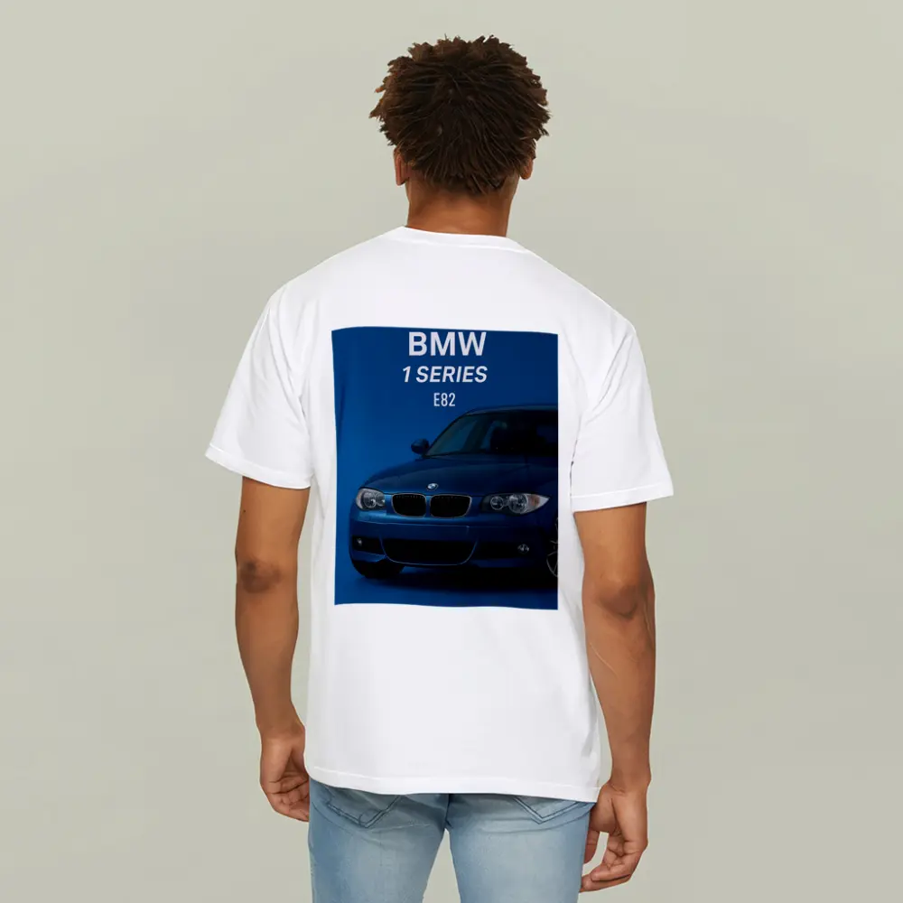 BMW 1 Series E82 Blue Studio – T-Shirts