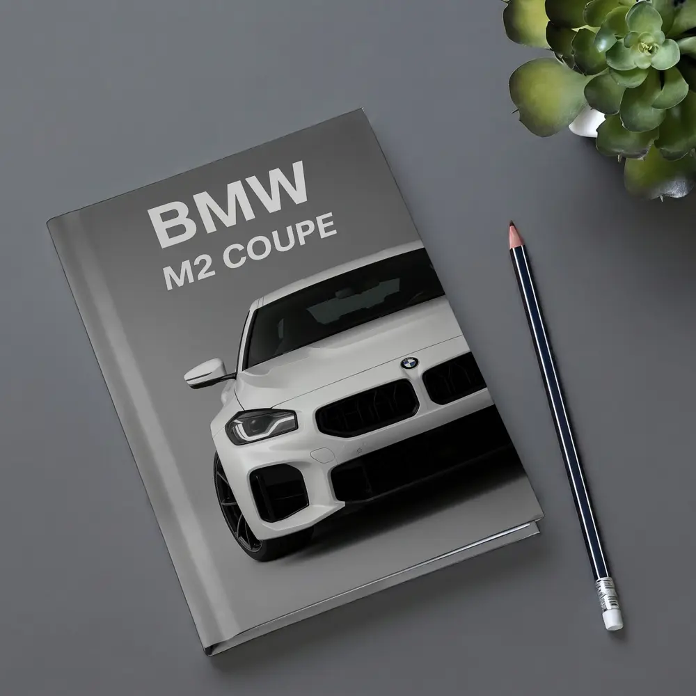 BMW M2 Coupe White Front View Gray – Notebooks