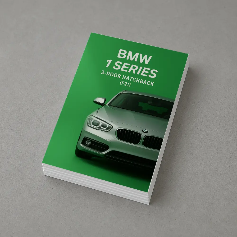 BMW One Series Hatchback Green Background Art – Postcards