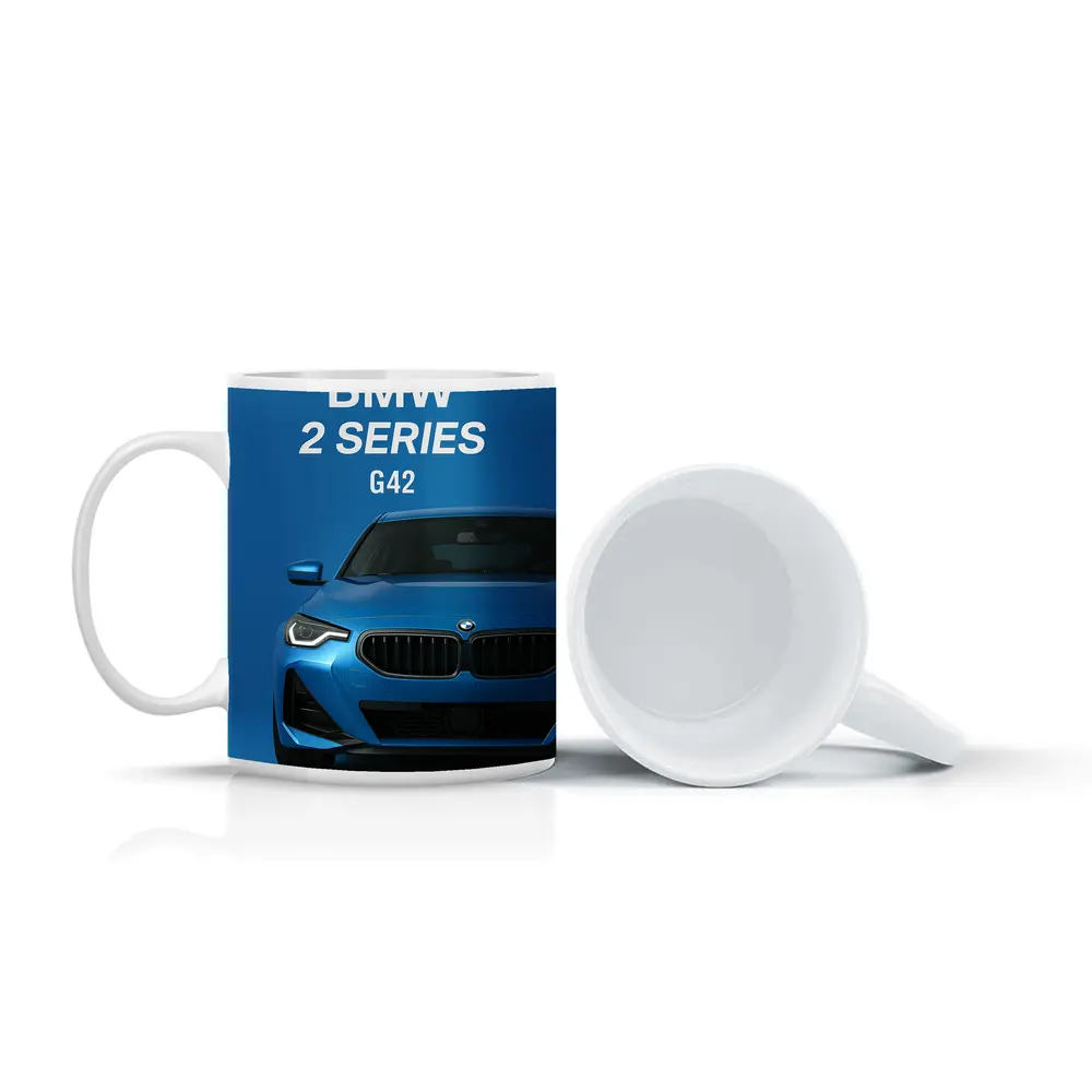 BMW Two Series G42 Blue Front View – Mugs