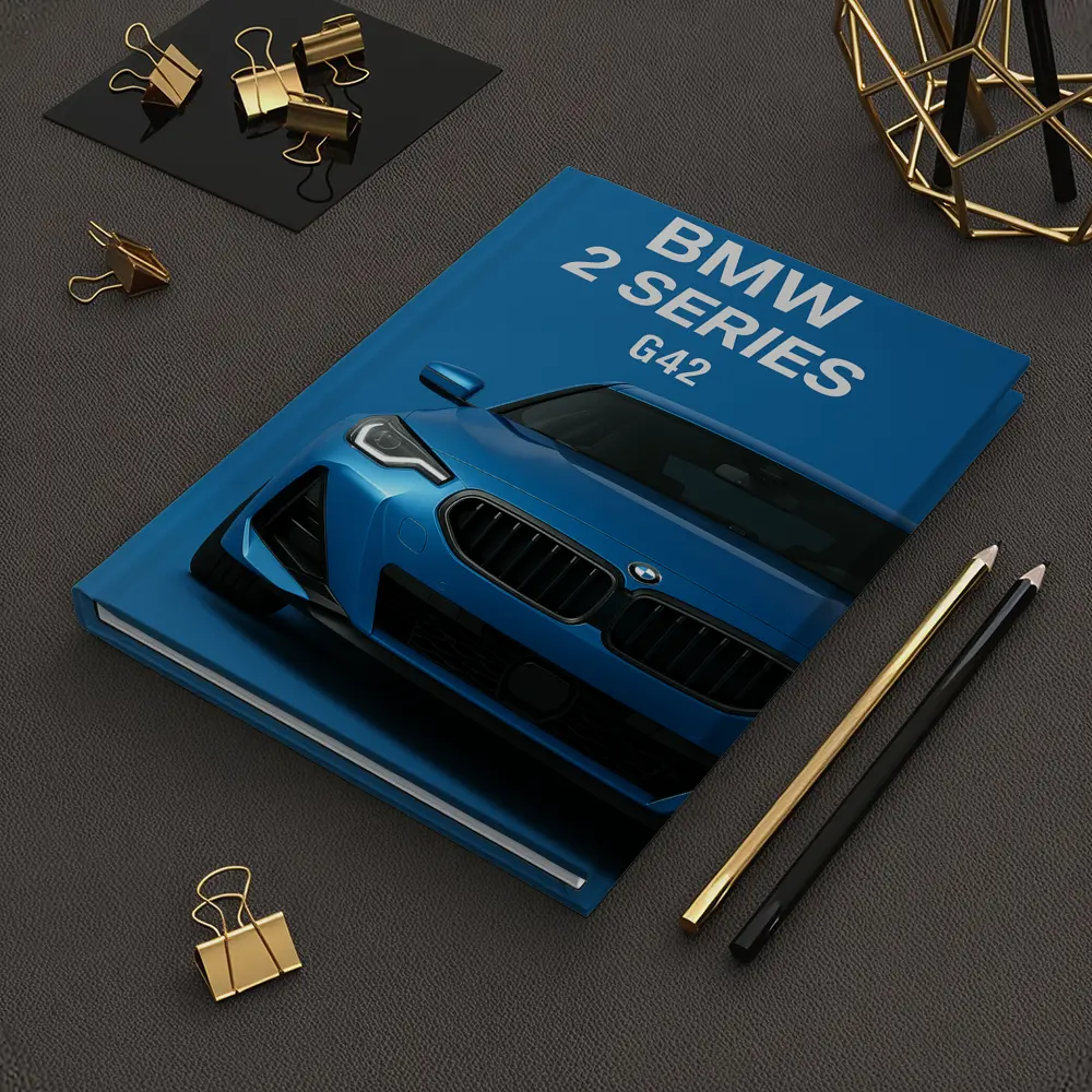 BMW Two Series G42 Blue Front View – Notebooks