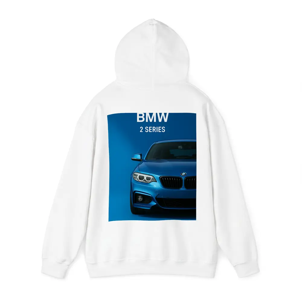 BMW 2 Series Blue Front View – Hoodies