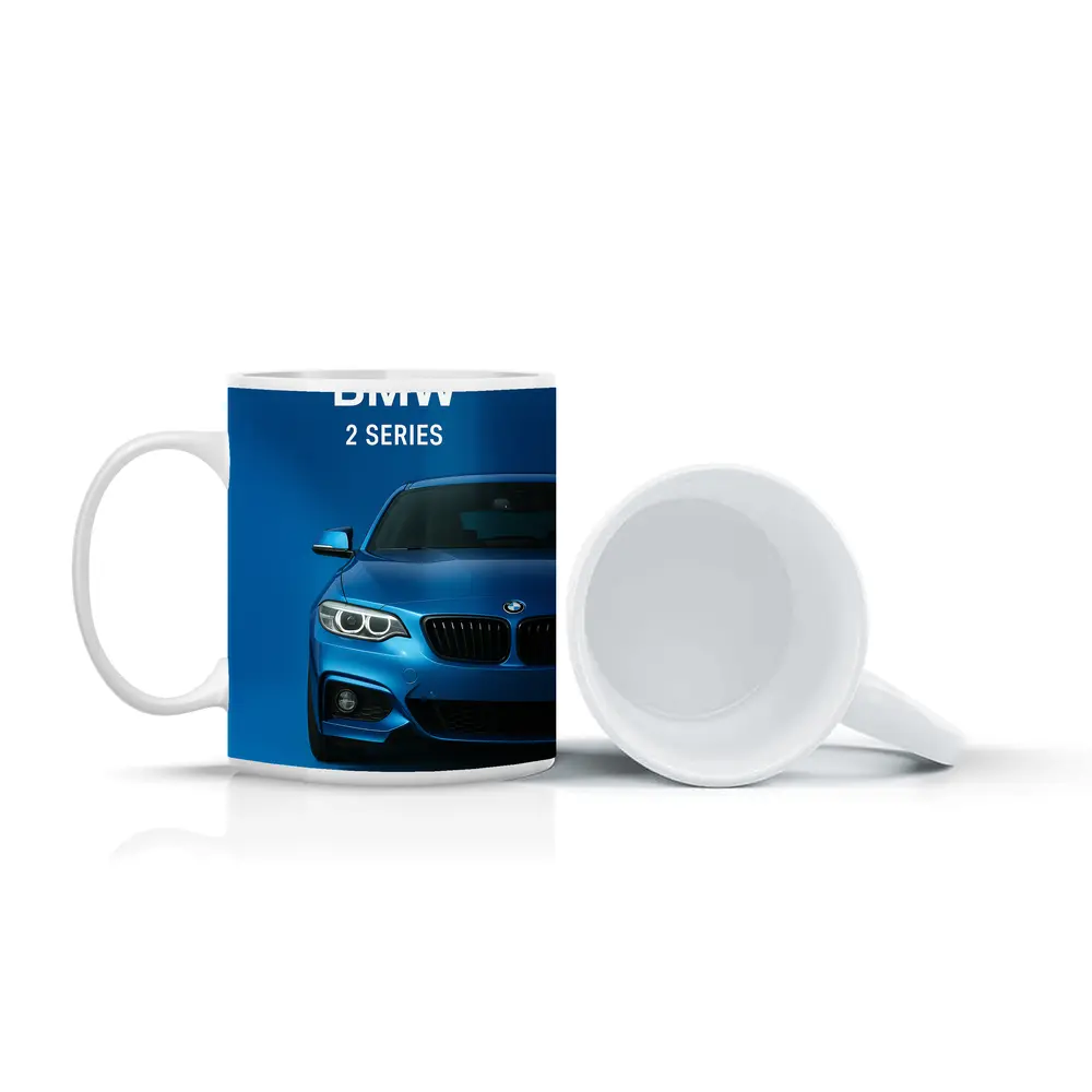 BMW 2 Series Blue Front View – Mugs