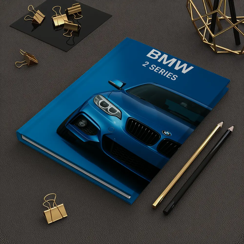 BMW 2 Series Blue Front View – Notebooks