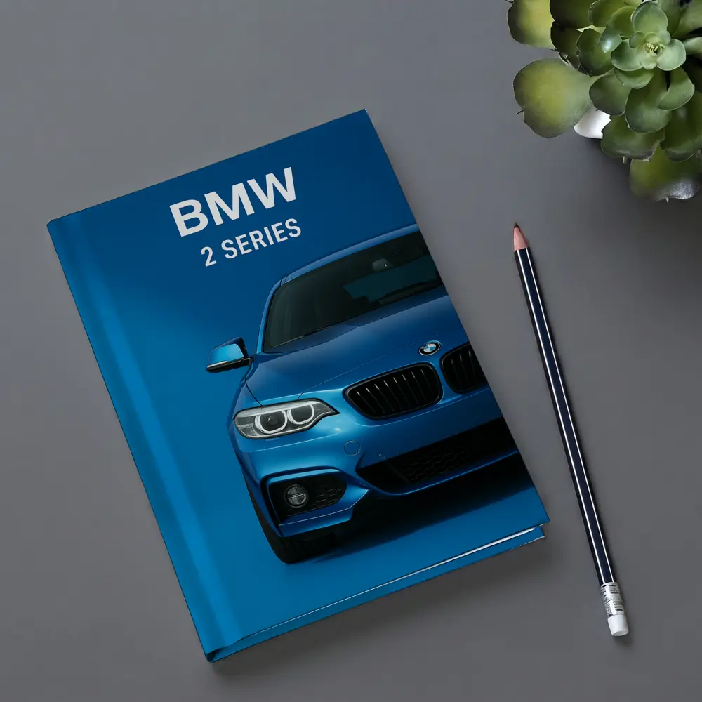 BMW 2 Series Blue Front View – Notebooks