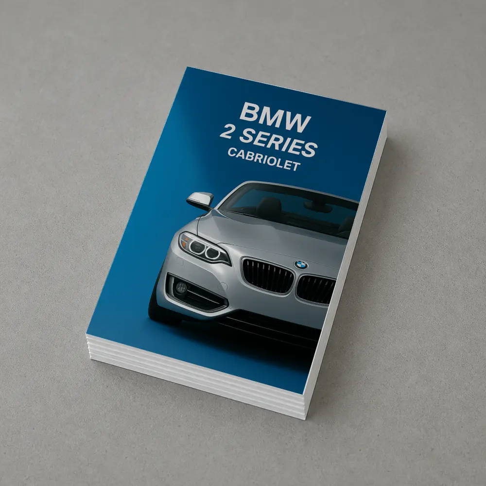 BMW 2 Series Cabriolet Blue Studio – Postcards